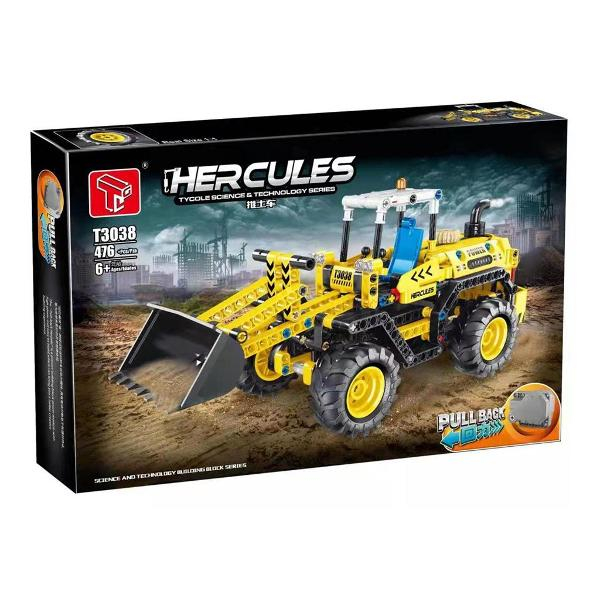 Set Constructii Mega Building -  Excavator Big  Herculess cu Functie Pull Back 476 piese [5]