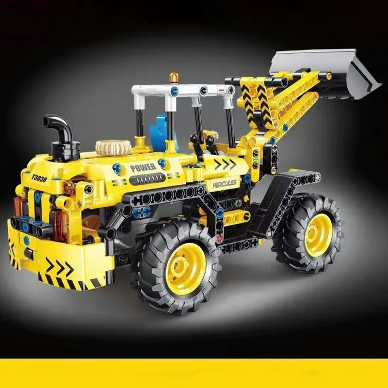 Set Constructii Mega Building -  Excavator Big  Herculess cu Functie Pull Back 476 piese [4]