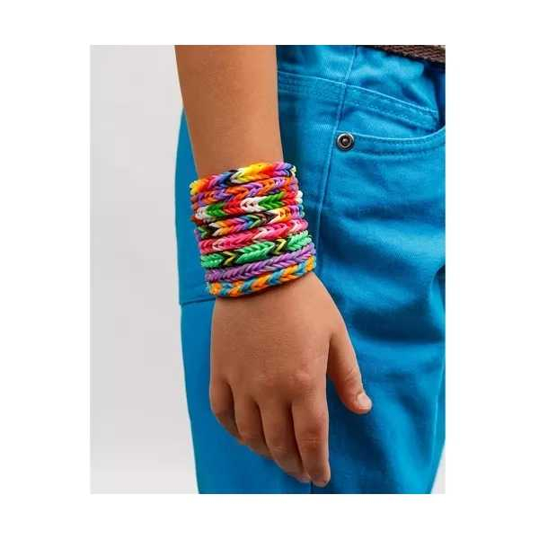 Set Educativ Trendy , Accesorii pentru realizarea Bratarilor din elastic,  Ultimate Rubber Band Loom ,4200 piese [5]