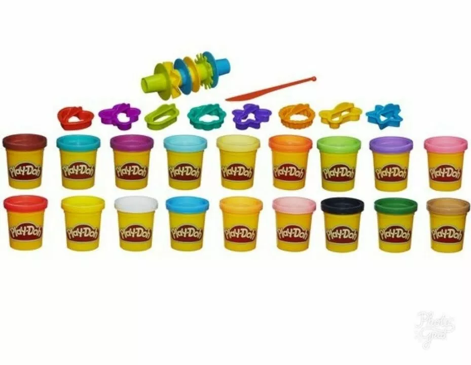 Set Multicreativ Play-Doh Super Rainbow Color, 18 Cutii Plastilina + 16 Accesorii pentru copii [3]