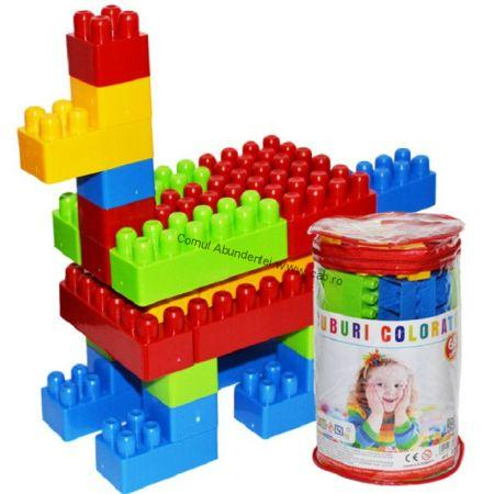 Set de Constructie, Cuburi din Plastic Tip Lego , 130 piese,7Toys [4]