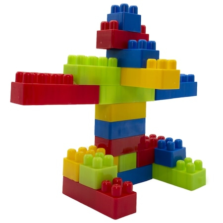 Set de constructie, cuburi, 130 piese, 7toys [2]