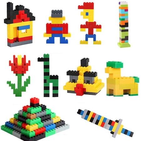 Set De Constructie Mare Building Blocks - 1000 Piese [2]