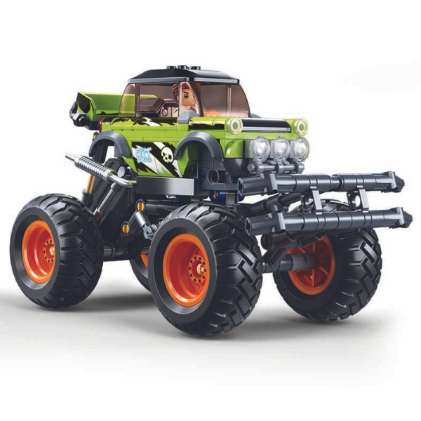 Set de Construcție Power Bricks  Off - Road Monster Truck  cu Mecanism de Deplasare Pull Back - 264 Piese [4]