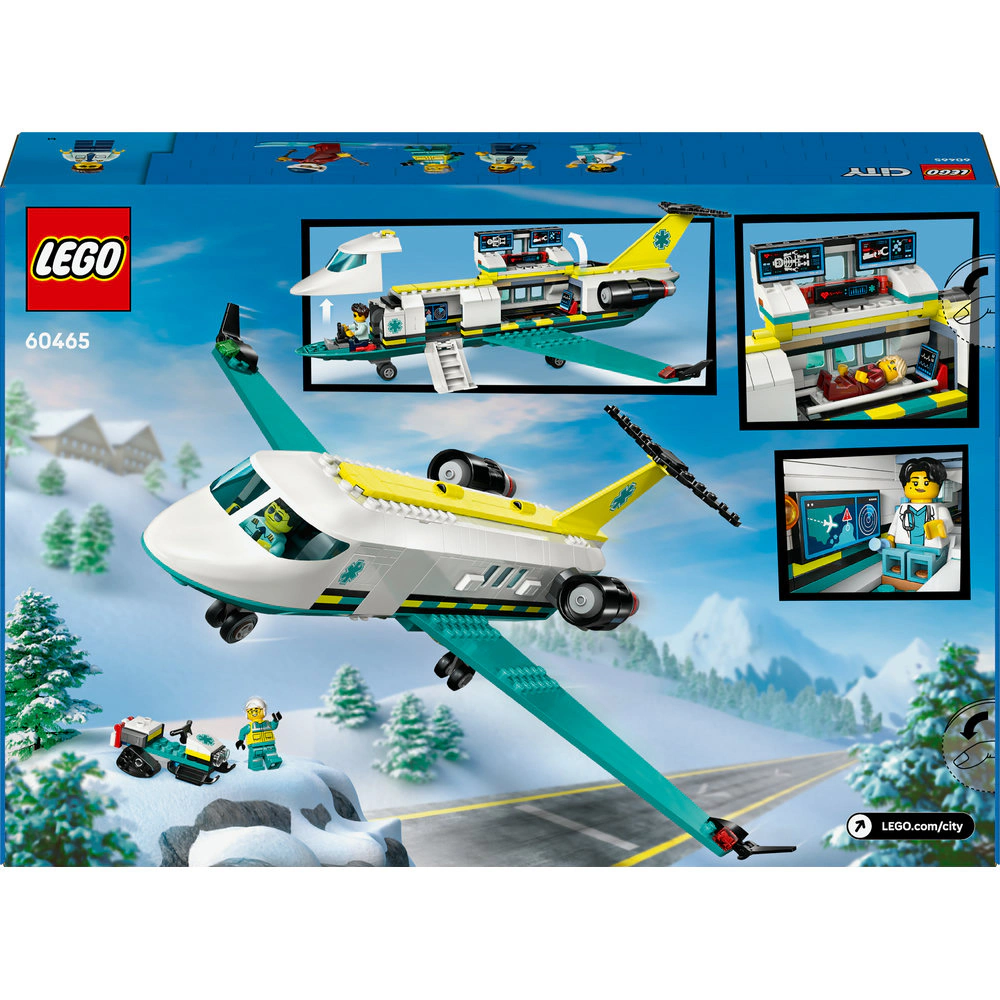 Set de Constructii - LEGO City Air : Avion-Ambulanta pentru Urgente , 403 piese, 6ani+ [3]