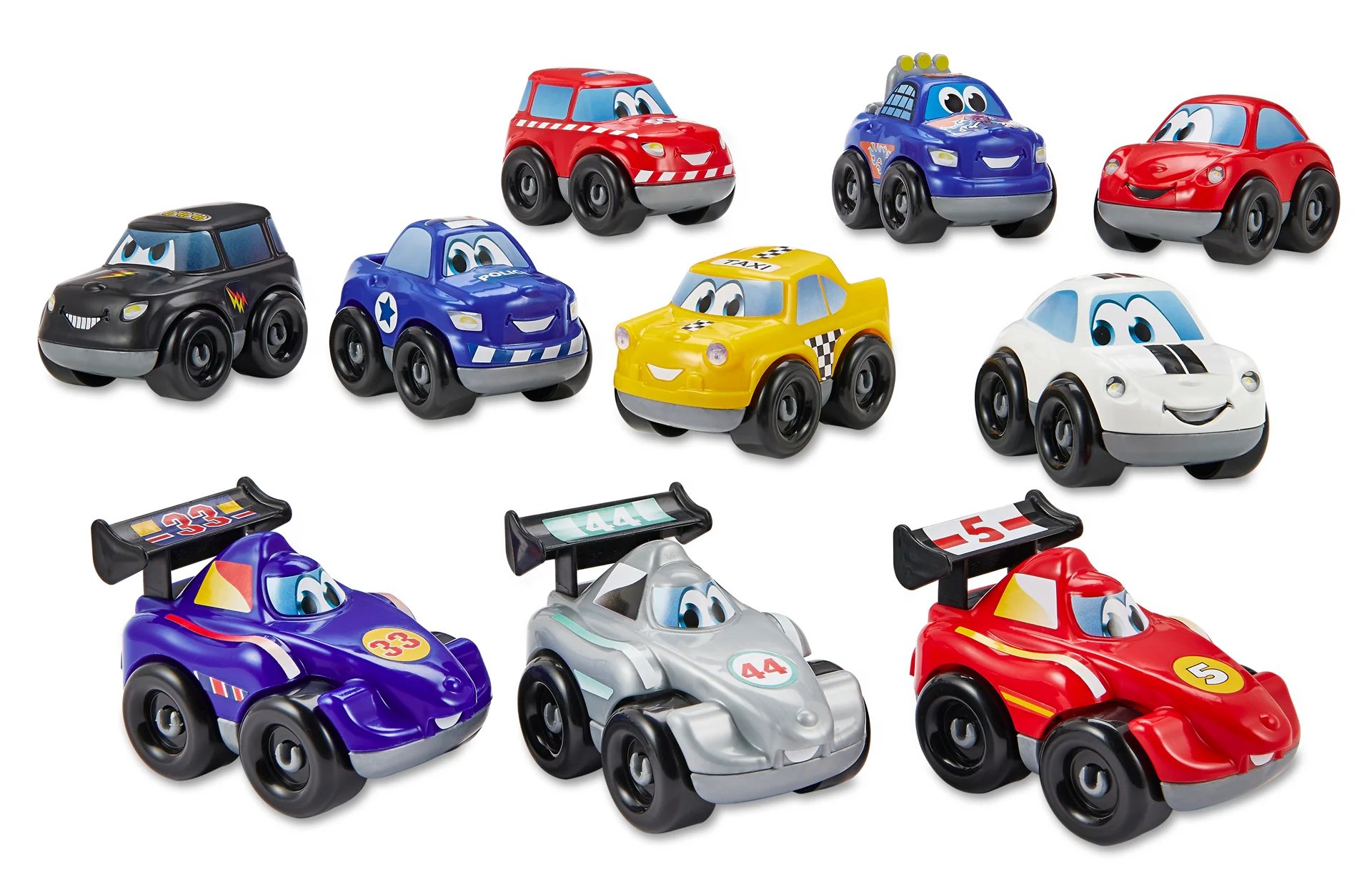 Set de Construit 10 Masinute Fast Car Écoiffier pentru Bebelusi cu Caroserii Interschimbabile intre Masinute - Made in Franta [7]