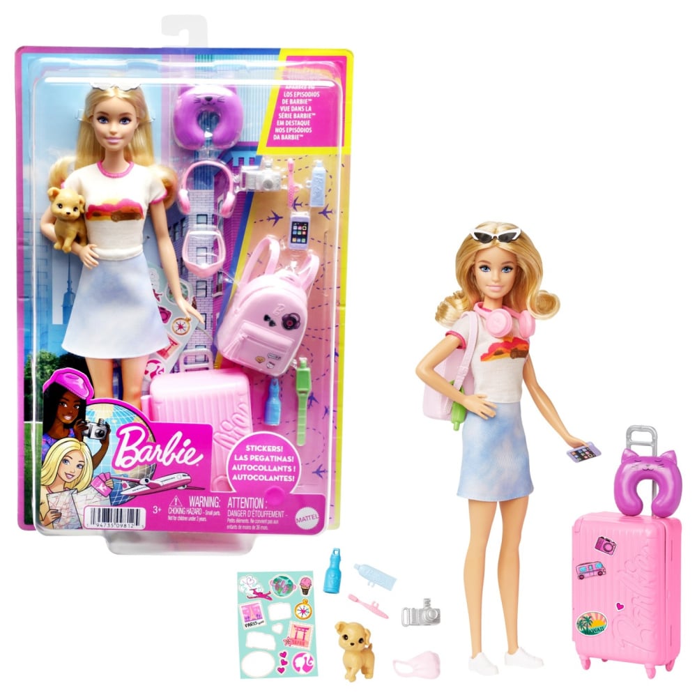 Set de joaca Barbie® Dreamhouse -  Pleaca In Vacanta  din serialul animat "It Takes Two" - Catelusul +10 Accesorii Incluse [1]