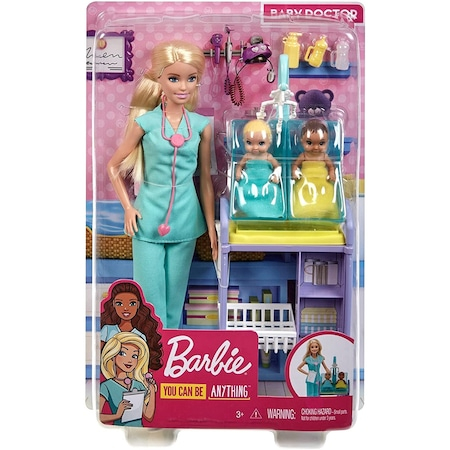 Set de joaca Barbie You can be - Doctor Pediatru, blonda [1]
