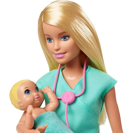 Set de joaca Barbie You can be - Doctor Pediatru, blonda [3]