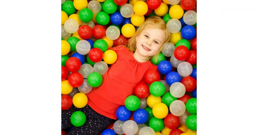 Set de mingi de joaca din plastic moale, Kiddy Kids 100 de bucati, Diametru 7.cm, pentru Spatii de Joaca , Multicolor [5]
