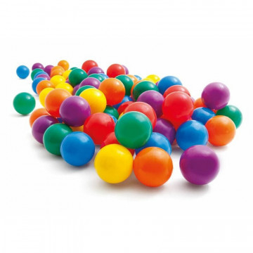 Set de mingi de joaca din plastic moale, Kiddy Kids 100 de bucati, Diametru 7.cm, pentru Spatii de Joaca , Multicolor [11]