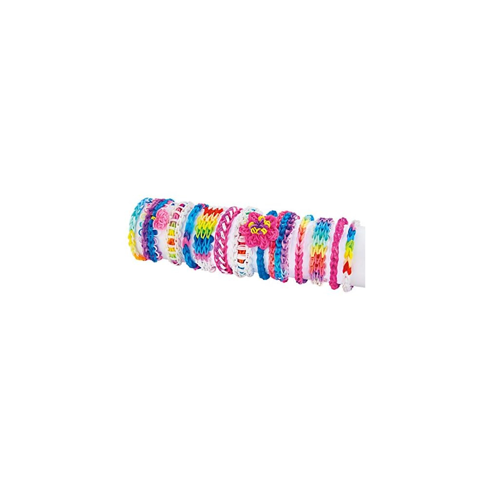 Set Educativ Trendy , Accesorii pentru realizarea Bratarilor din elastic ColZloom - Ultimate Rubber Band Loom ,Unicorn Rainbow [10]