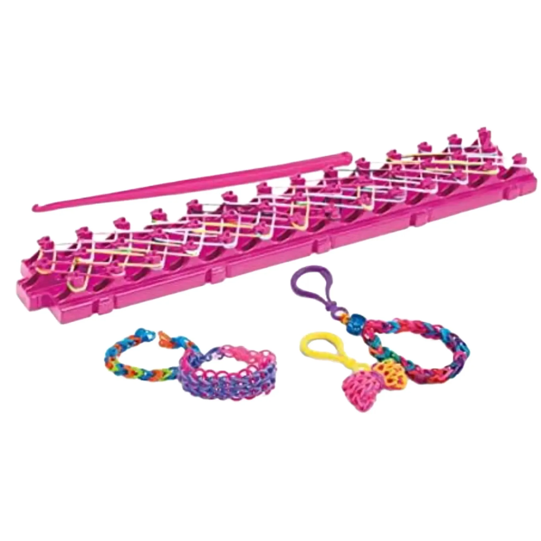 Set Educativ Trendy , Accesorii pentru realizarea Bratarilor din elastic ColZloom - Ultimate Rubber Band Loom ,Unicorn Rainbow [9]