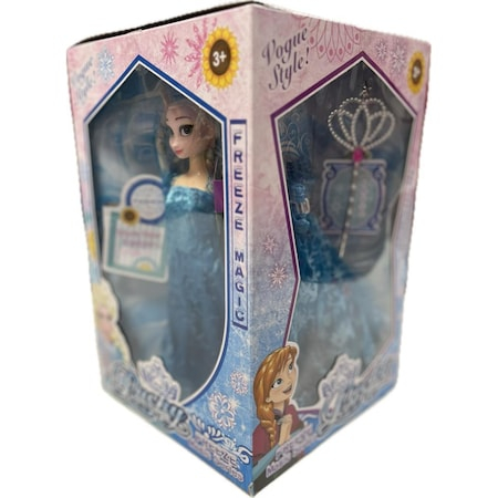 Set Magic Cube 2 Papusi Frozen Anna si Elsa si 2 Rochite, Freeze Princess Vogue Style Series [3]