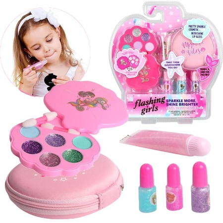 Set manichiura si make-up pentru copii 6 piese Flashing Girls [2]