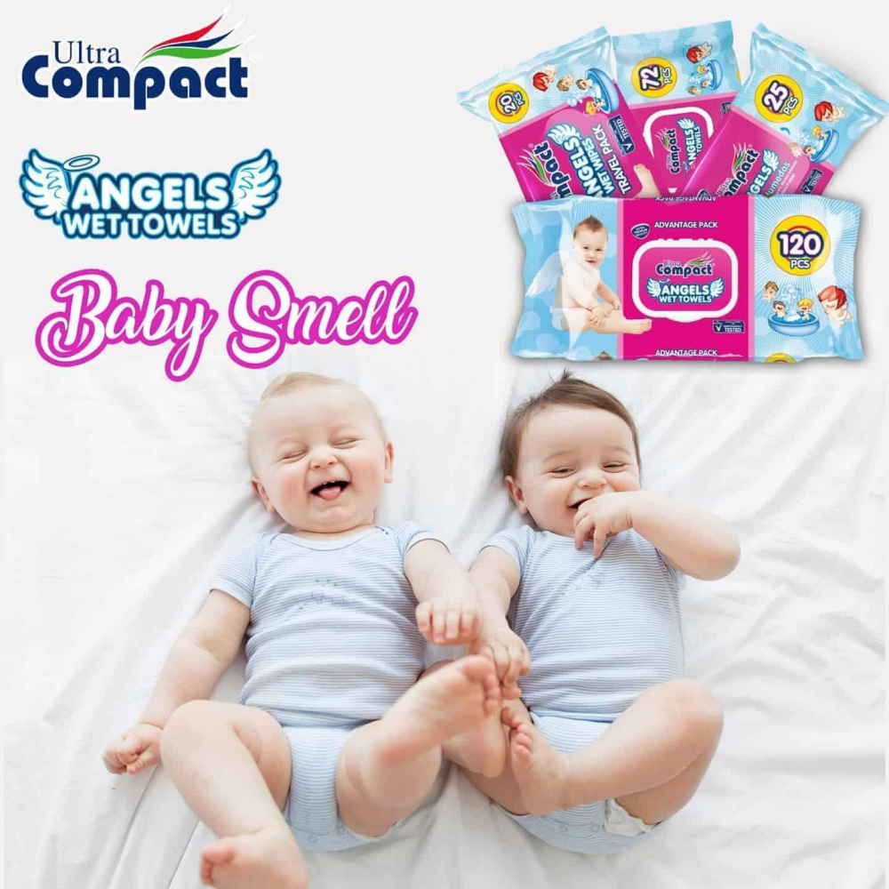Set Mega Box Servetele Umede Fresh cu Capac -Baby  Angels  - 12 pachete x 72, 864 buc, Large 16x19cm [9]