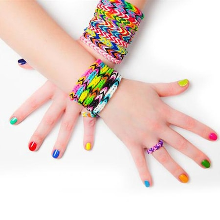 Set Multicreativ Trendy , Accesorii pentru realizarea Bratarilor din elastic , Rainbow Loom Bands , 3500 piese , Multicolor [3]