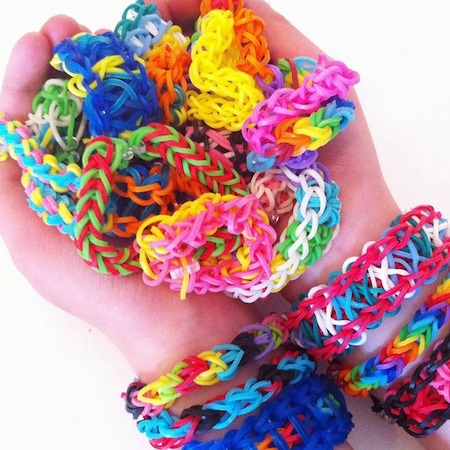 Set Multicreativ Trendy , Accesorii pentru realizarea Bratarilor din elastic , Rainbow Loom Bands , 3500 piese , Multicolor [6]