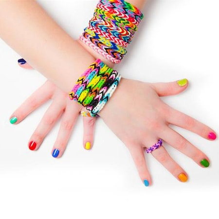 Set Multicreativ Trendy, Accesorii pentru realizarea Bratarilor din elastic, Rainbow Loom Bands, 4200 piese, Multicolor Multicolor [5]