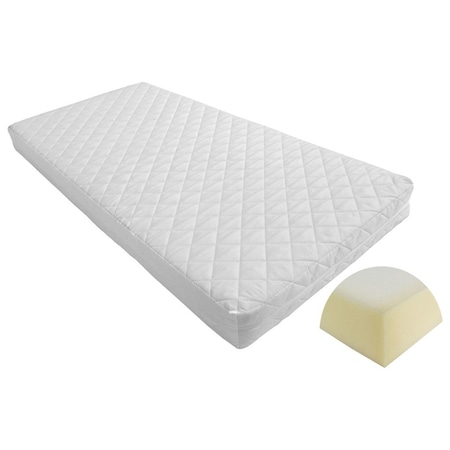 Set Patut copii 120x60 cm din 100% lemn de fag si Saltea Cocos 10cm, Primii Pasi, PL01-SCBC10 [3]