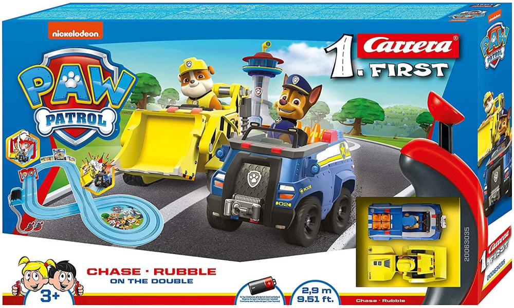 Set Pista de Curse cu 2 Masinute - Carrera Race & Rescue Vehicle Track Paw Patrol On the Double, 2,9 Metri [3]