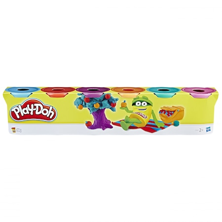 Set Play-Doh, 6 cutii, culori aprinse [2]