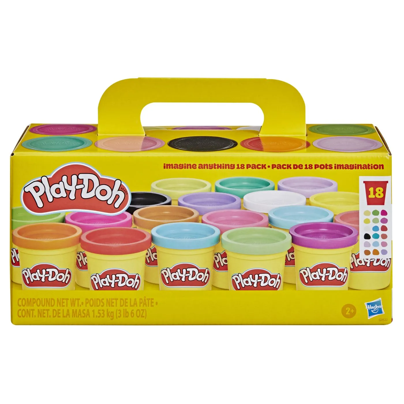 Set  Multicreativ Play-Doh - Super Culori, 18 Cutii - Set Pasta Modelabila  Super Colour Pack 18 culori diferite [9]