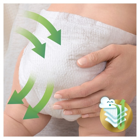 Set Scutece Pampers Premium Nou Nascut - Marimea 1, 2-5 kg, 6 x 26 buc = 156 BUC / SET [3]