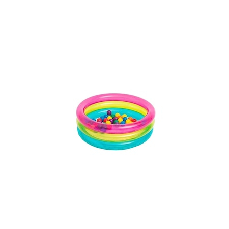 Set spatiu de joaca gonflabil cu piscina si bile multicolore,pentru copii +2 ani [1]