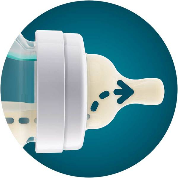 Set tetine PHILIPS AVENT Classic+ SCY761/02, flux nou-nascut, 0 luni+, 2 buc, silicon [9]