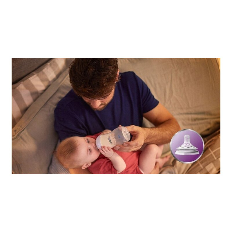 Set tetine PHILIPS AVENT Classic+ SCY761/02, flux nou-nascut, 0 luni+, 2 buc, silicon [16]