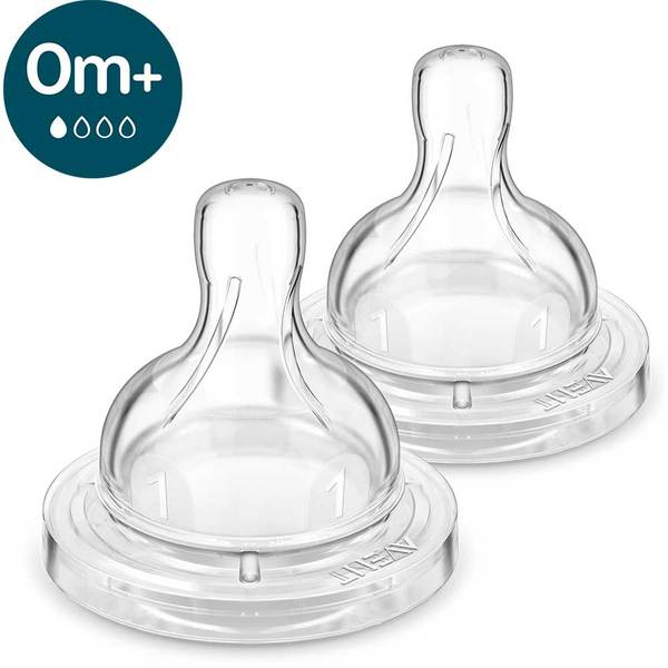 Set tetine PHILIPS AVENT Classic+ SCY761/02, flux nou-nascut, 0 luni+, 2 buc, silicon [5]