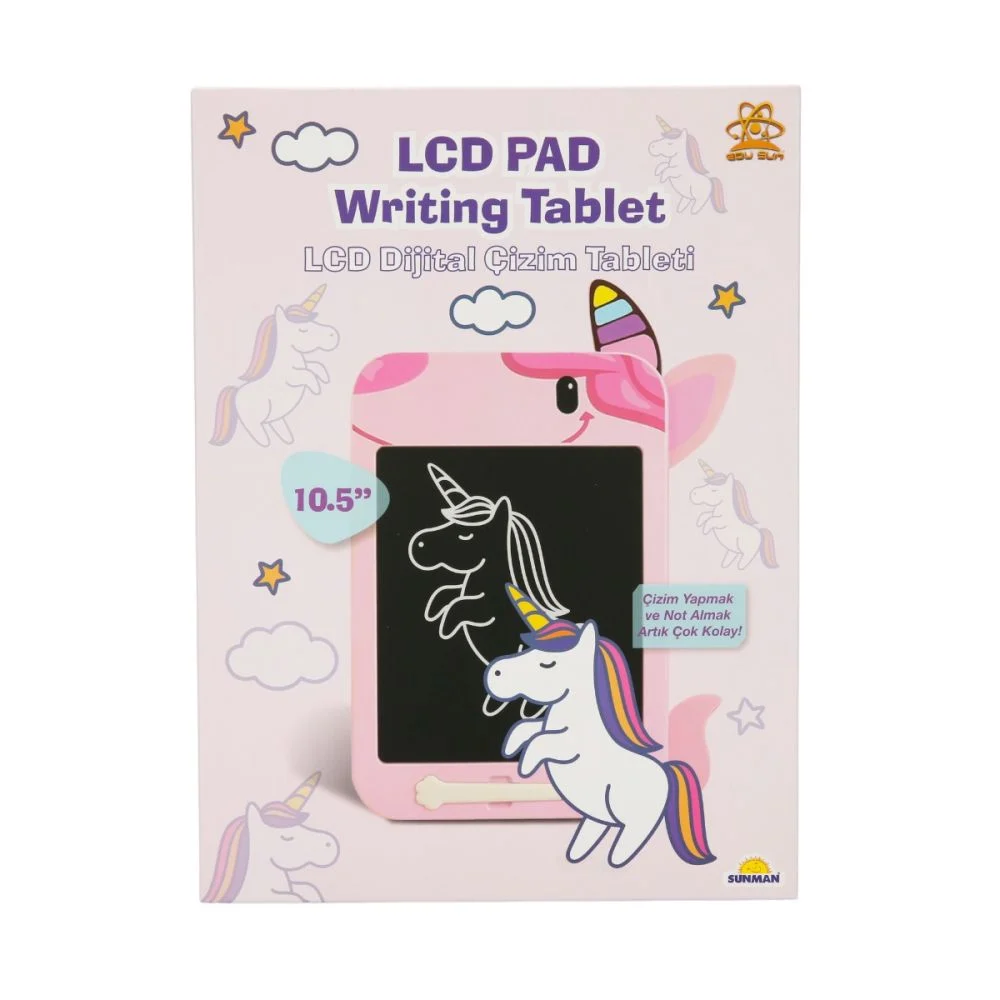 Tableta Grafica Digitala LCD, pentru Scris si Desen, Edu Sun, 10.5 inch,  Model Unicorn, Roz [3]
