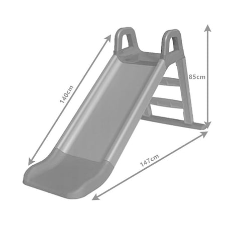 Tobogan albastru-galben pentru copii, ideal pentru gradina, lungime 140 cm [2]