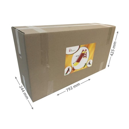 Tobogan Copii "ISP FUN SLIDE", Protectie Laterala Inaltata, pentru Interior si Exterior, Plastic Rezistent, Asamblare Usoara, Usor de Transportat, 140CM, Verde-Rosu [2]