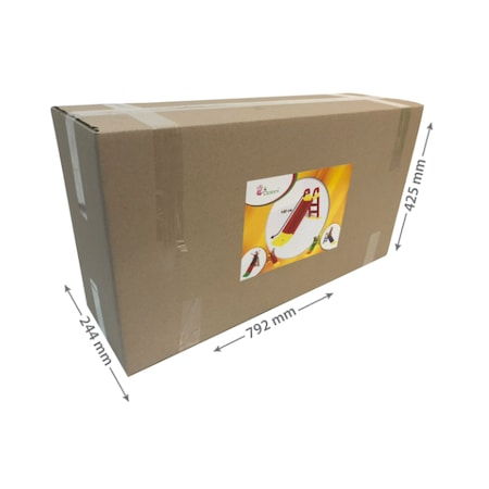 Tobogan de gradina, Royal , Plastic, 140 cm, Galben/Alabstru [4]