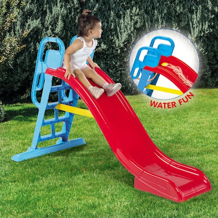 Tobogan  Big Splash pentru Interior sau Exterior,  Unisex,  Dimensiuni  114 x 189 x 85 cm - Rosu cu Albastru [5]