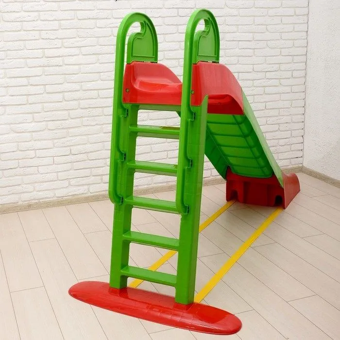 Tobogan Mare  Big Slide , Suprafata Alunecare 243 CM , Anti UV ,  Exterior sau Interior,  Verde/Rosu [9]