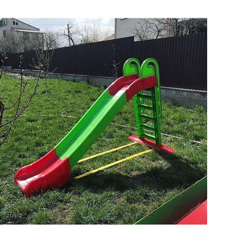 Tobogan Mare  Big Slide , Suprafata Alunecare 243 CM , Anti UV ,  Exterior sau Interior,  Verde/Rosu [8]
