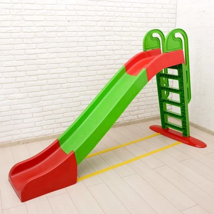 Tobogan Mare  Big Slide , Suprafata Alunecare 243 CM , Anti UV ,  Exterior sau Interior,  Verde/Rosu [10]