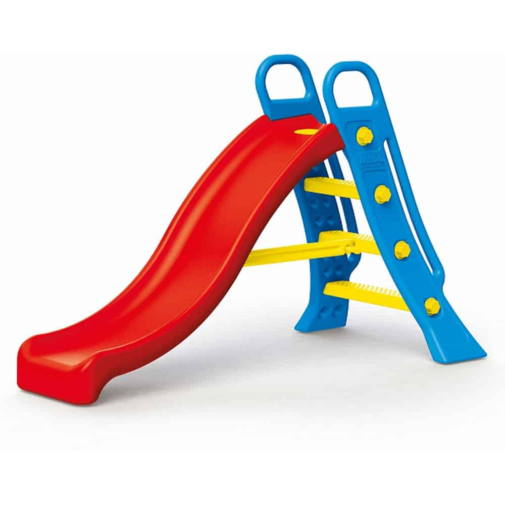 Tobogan Mare pentru Copii Unisex Big Water Slide Rosu cu Albastru, Interior sau Exterior, AntiUV, Scara Lata  Antiderapanta, Manere Rotunjite, Asamblare Rapida [6]