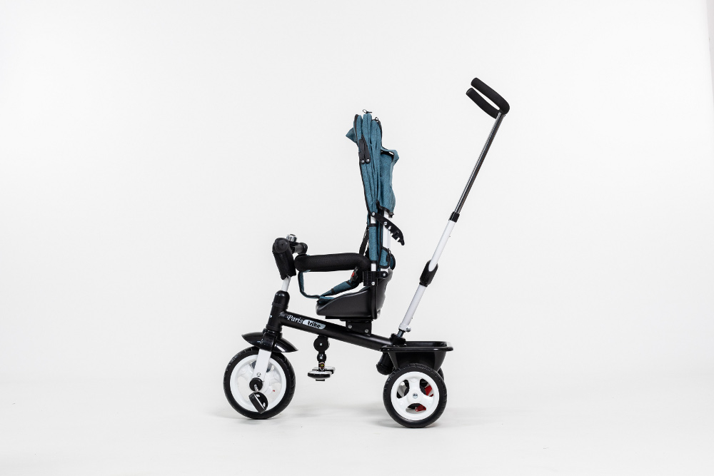 Tricicleta Multifunctionala  pentru Copii ,, Royal Trike '' cu Scaun Reversibil, Sistem "Free Wheel",  Culoare  Albastru Turcoaz [10]