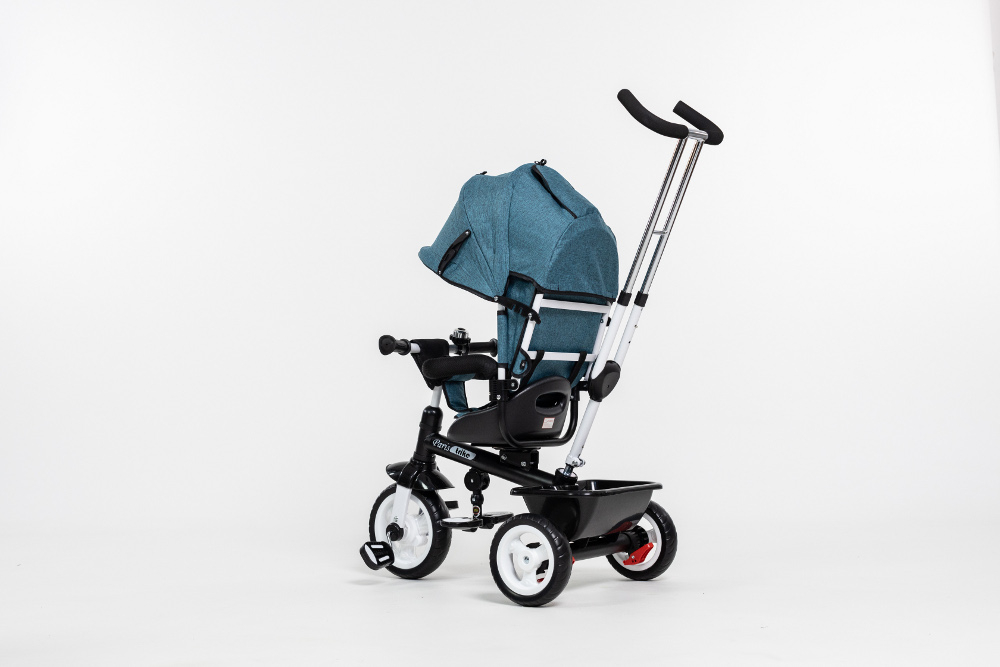 Tricicleta Multifunctionala  pentru Copii ,, Royal Trike '' cu Scaun Reversibil, Sistem "Free Wheel",  Culoare  Albastru Turcoaz [7]