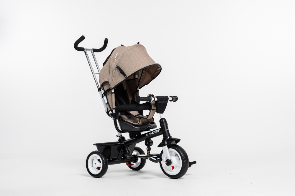Tricicleta Multifunctionala  pentru Copii ,, Royal Trike '' cu Scaun Reversibil, Sistem "Free Wheel",  Culoare Maro [3]