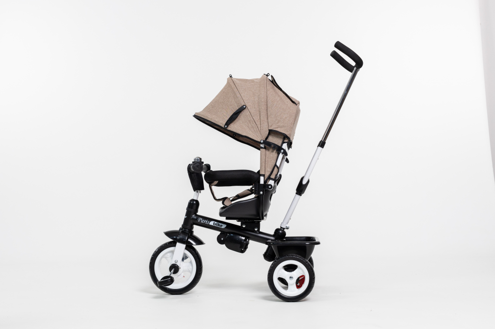 Tricicleta Multifunctionala  pentru Copii ,, Royal Trike '' cu Scaun Reversibil, Sistem "Free Wheel",  Culoare Maro [8]