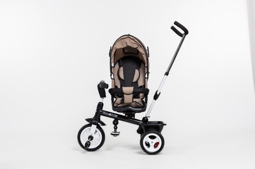 Tricicleta Multifunctionala  pentru Copii ,, Royal Trike '' cu Scaun Reversibil, Sistem "Free Wheel",  Culoare Maro [5]