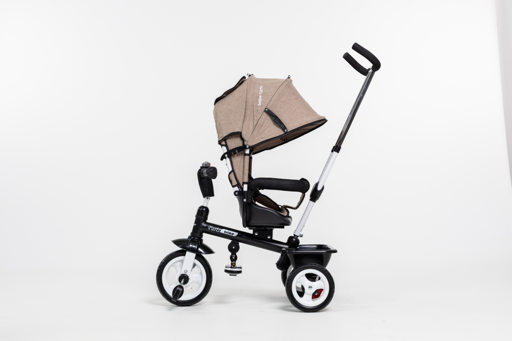 Tricicleta Multifunctionala  pentru Copii ,, Royal Trike '' cu Scaun Reversibil, Sistem "Free Wheel",  Culoare Maro [2]