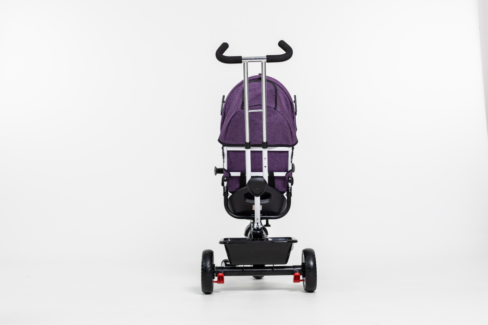 Tricicleta Multifunctionala  pentru Copii ,, Royal Trike '' cu Scaun Reversibil, Sistem "Free Wheel",  Culoare Mov [8]