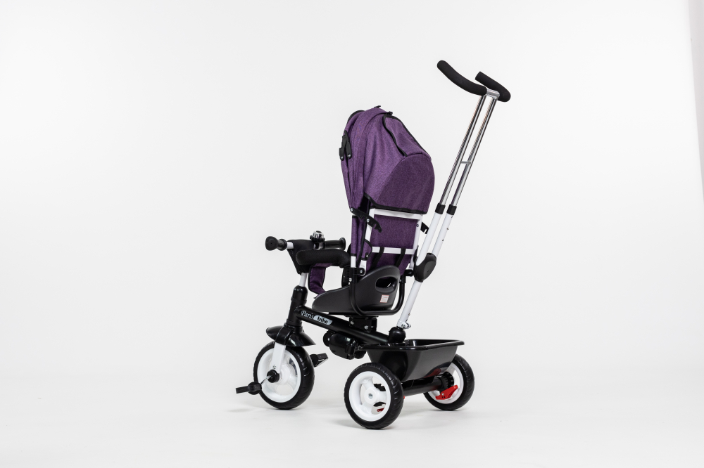Tricicleta Multifunctionala  pentru Copii ,, Royal Trike '' cu Scaun Reversibil, Sistem "Free Wheel",  Culoare Mov [7]