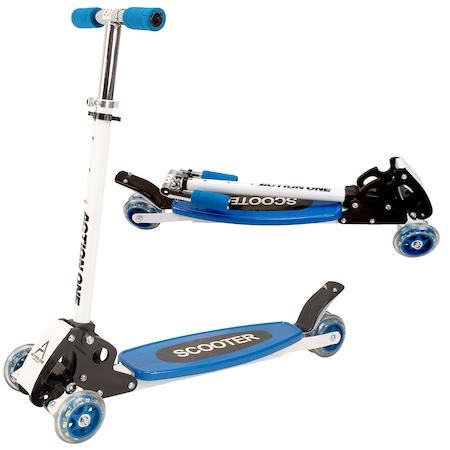 Trotineta cu 4 roti Scooter Action One YT4-01 Albastru [4]